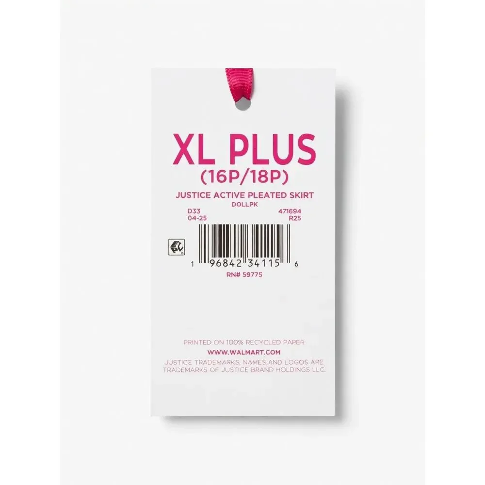 Justice Active Pleated Skirt – XL Plus (16P/18P)